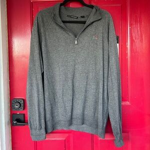 Greg Norman Long Sleeve Grey Zipper Zip Up Large